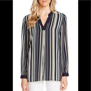 VINCE CAMUTO Womens Long Sleeve V Neck Tunic Top